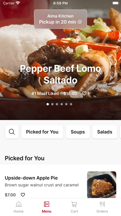 Alma Kitchen iPhone screenshot 2 - Food & Drink app