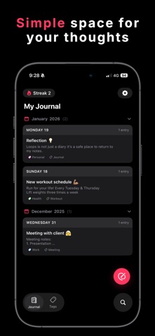 Loops: Journal & Habits Screenshot 1 of 5