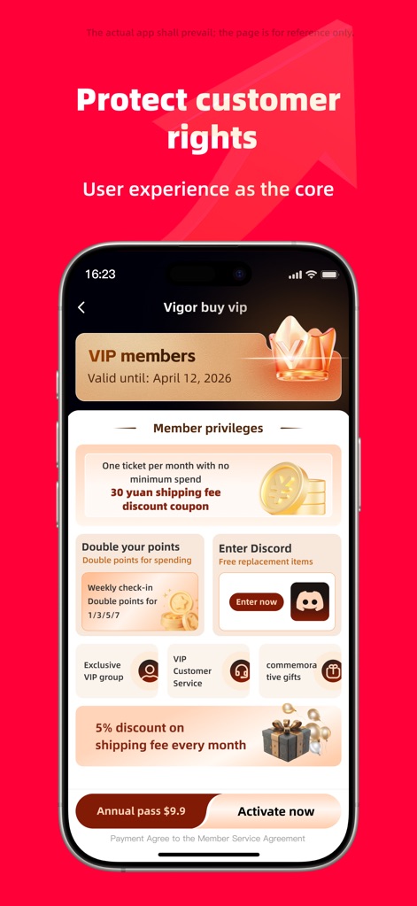 Vigorbuy: China’s Best, Yours - Members unlock premium advantages, including a special shipping fee discount coupon and continuous monthly shipping fee reductions.