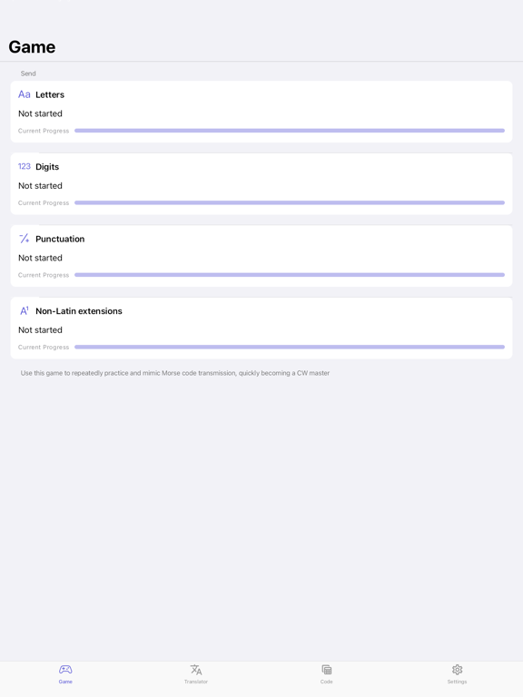 Morse code - Morse Master iPad screenshot 6 - Education app