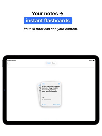 ExamCram - Study AI Quizzes iPad screenshot