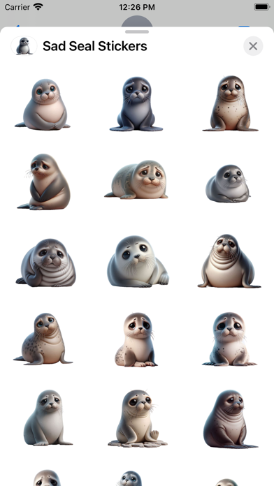 Screenshot #1 pour Sad Seal Stickers