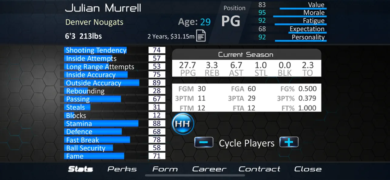 Screenshot #3 pour Basketball Dynasty Manager
