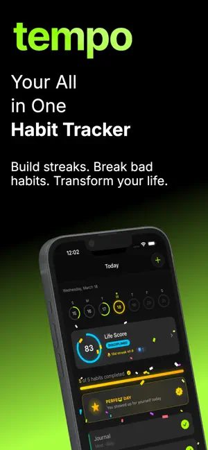 Tempo: Streak & Habit Tracker screenshot 1