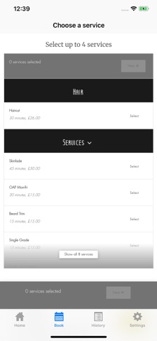 Mr. Barbers app screenshot