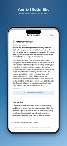 Caddie AI iPhone screenshot