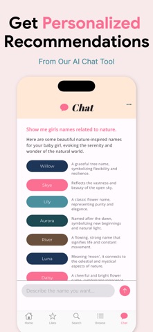 Baby Name Matcher ◌ iPhone screenshot