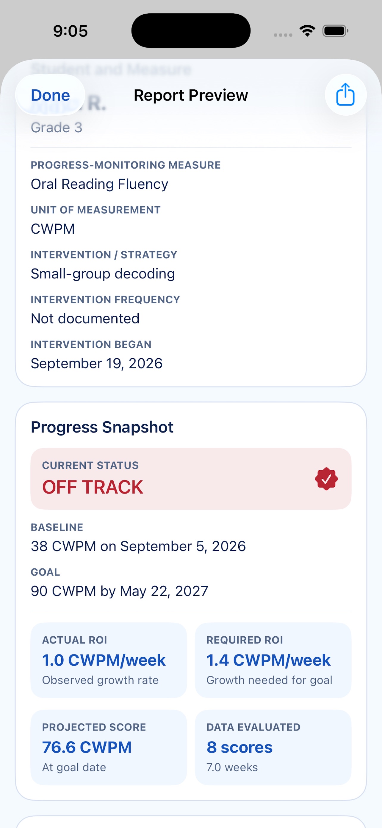 Screenshot 4 of GrowthLine Progress Monitoring