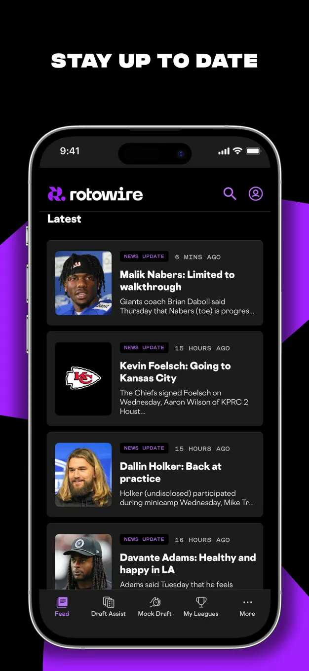 RotoWire Fantasy Football App Store screenshot 4