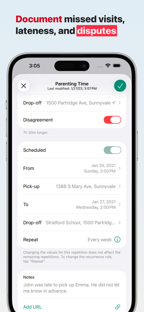 Alimentor 2: Custody Tracker screenshot 2