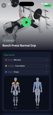Pro Gym Fitness iPhone screenshot