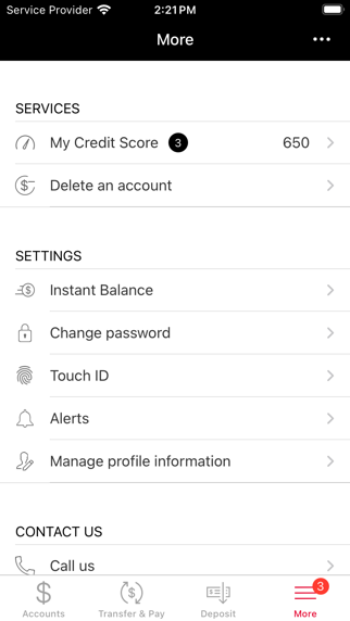 Screenshot 4 of SunWest CU Mobile Banking App
