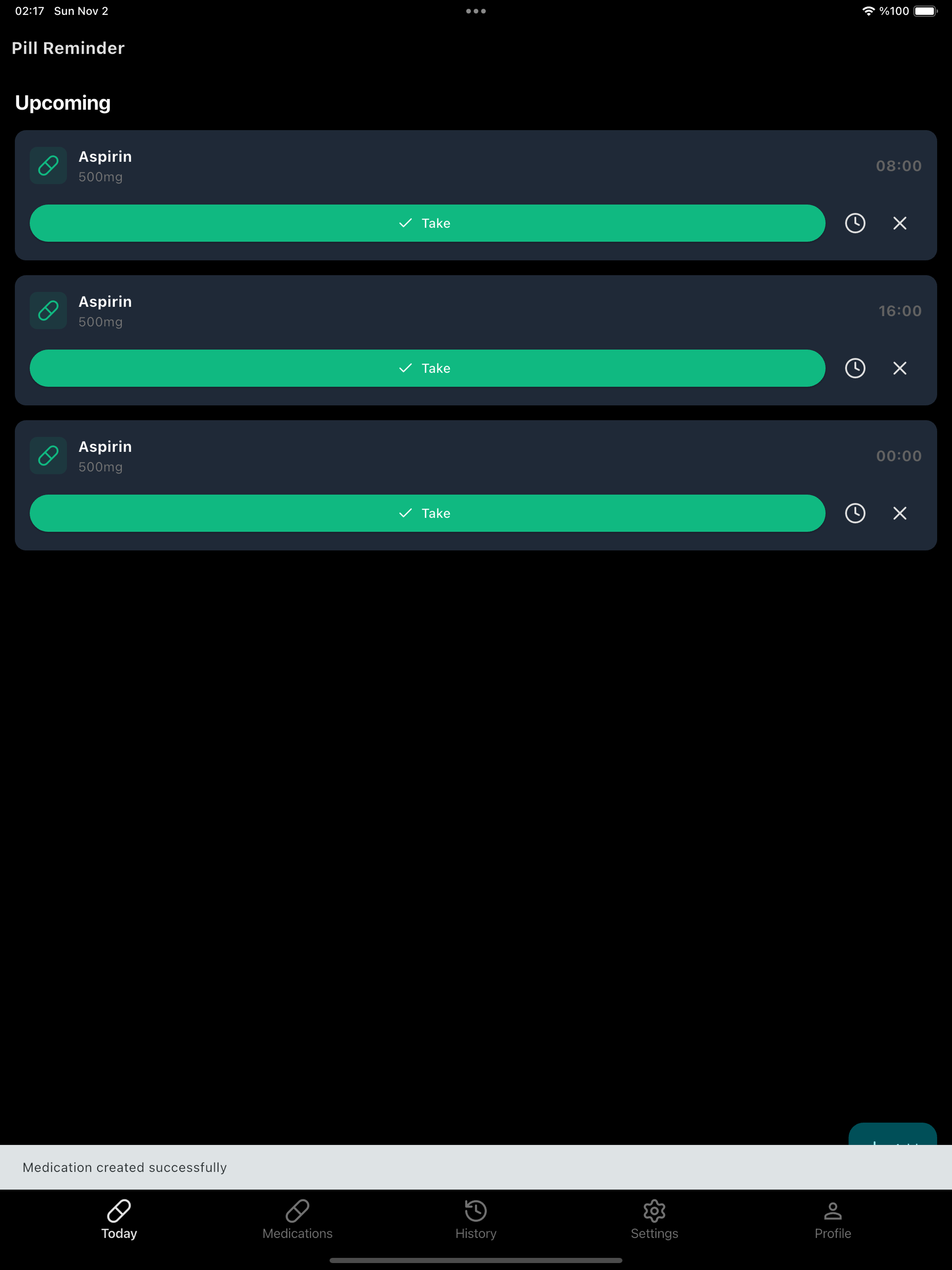 Pill Reminder Medicine Tracker