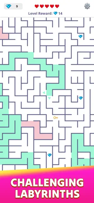 Maze Puzzles: Colouring Game screenshot 3