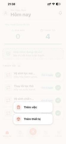 Recurio - Nhắc việc nhà screenshot
