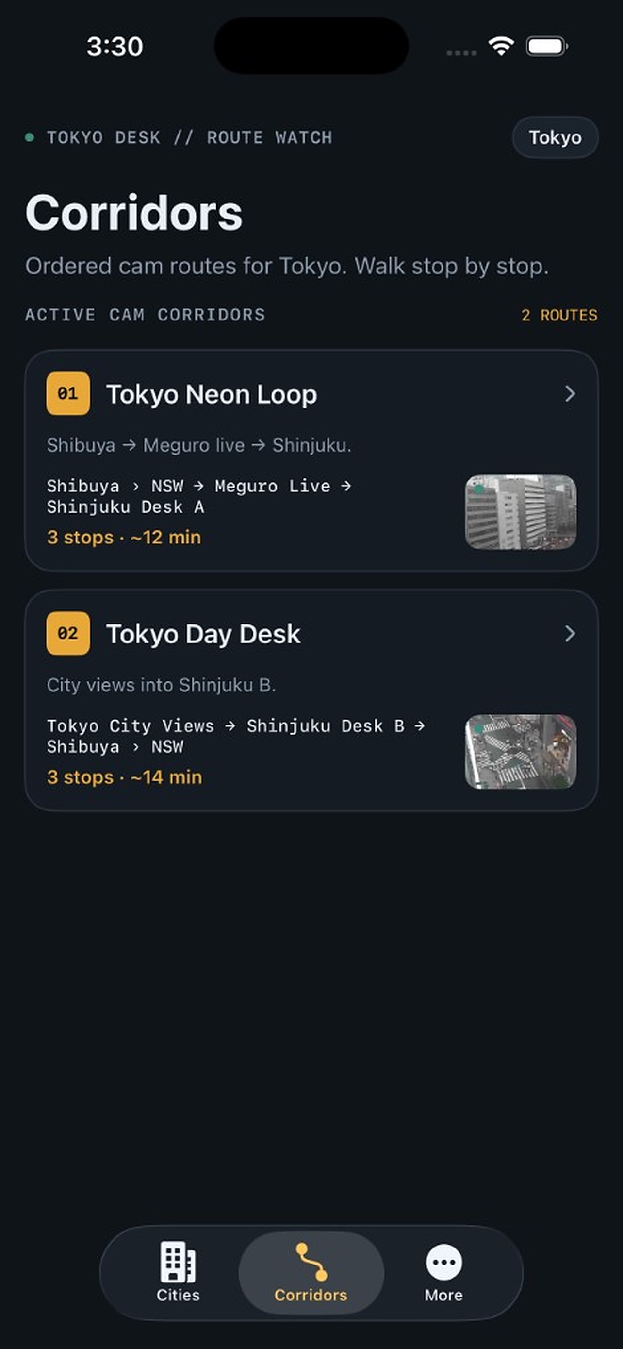 Screenshot 3 of CityDesk: Live Cam Routes