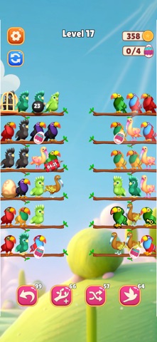 Feather Sort 3D iPhone screenshot