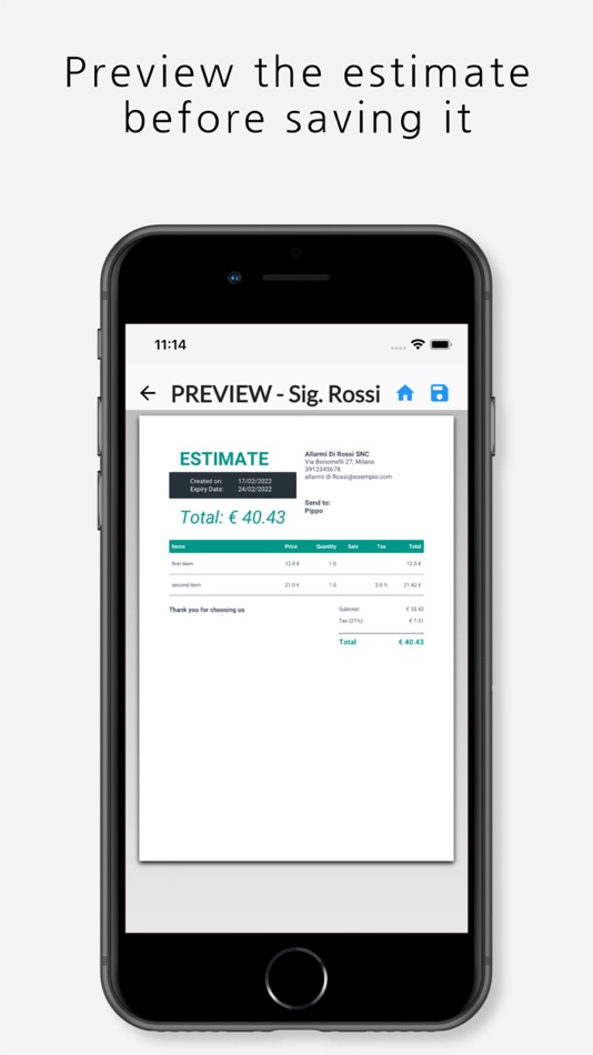 #4. Estimate maker, contractor app (iOS) Podle: Stefano Tasinato
