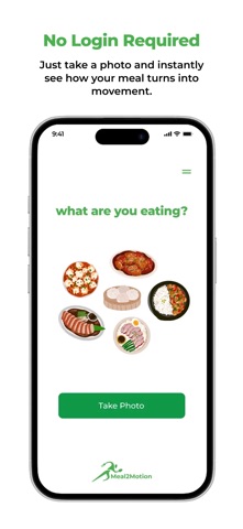 Meal2Motion: Burn Calories iPhone screenshot