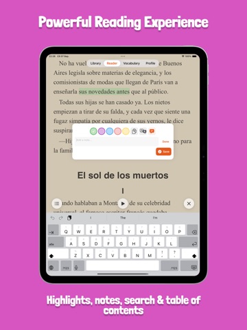Booklex: Bilingual Book Reader iPad screenshot