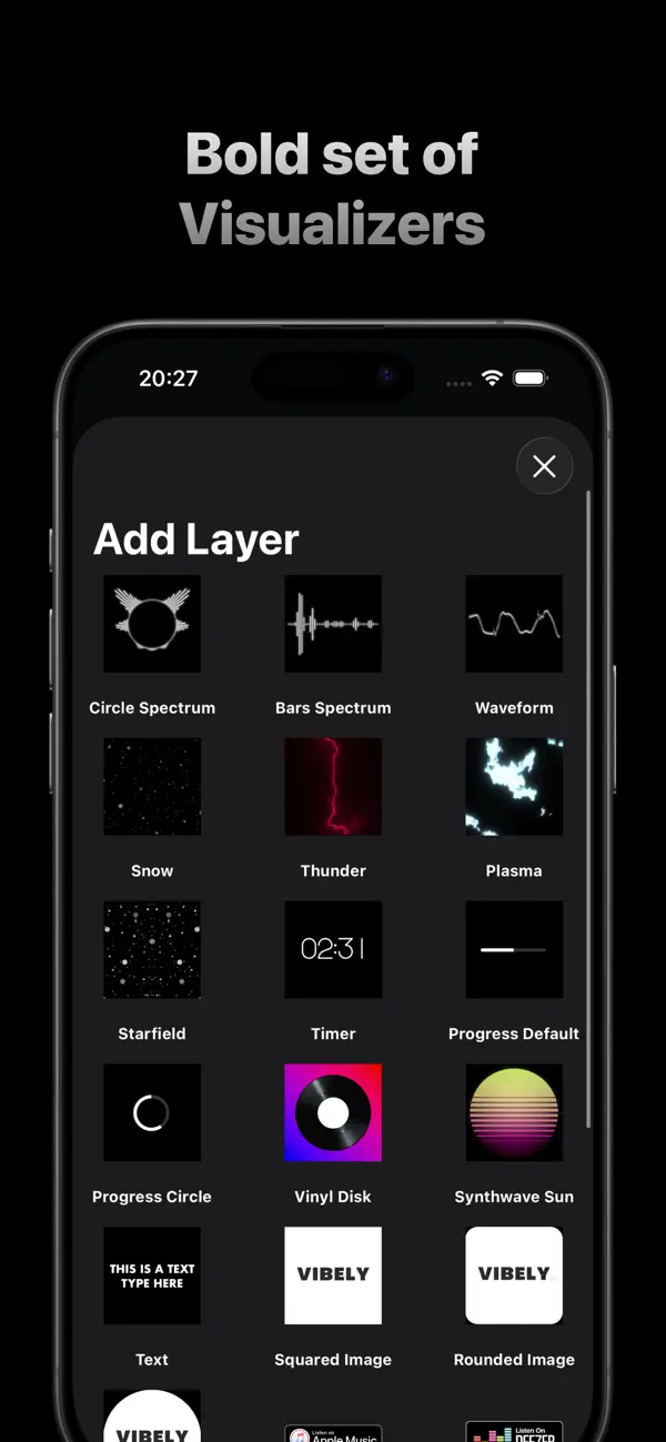 #2. Vibely - Music Visualizer (iOS) By: Aibek Mazhitov