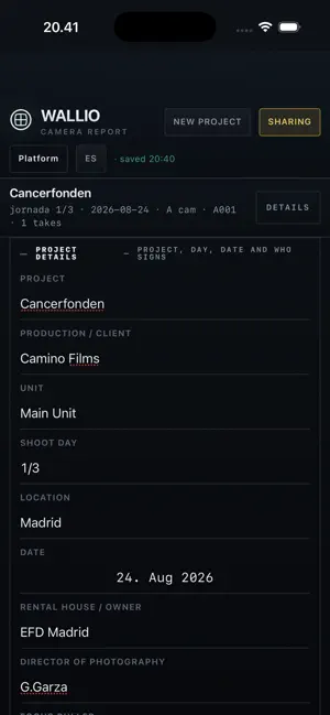 WALLIO Camera Report screenshot 3