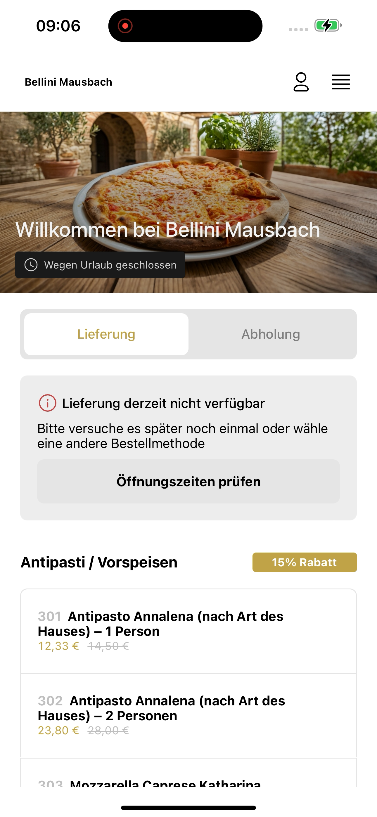 Bellini Mausbach Stolberg screenshot 6