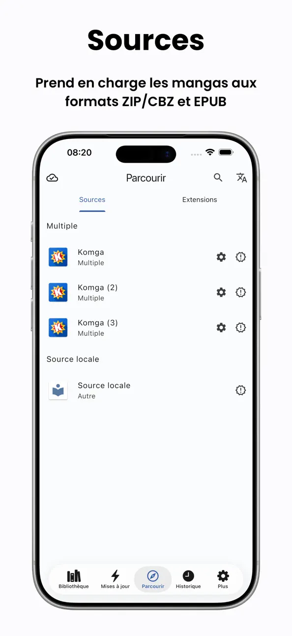 Tachimanga iOS Mod IPA screenshot 2 - iOS app interface