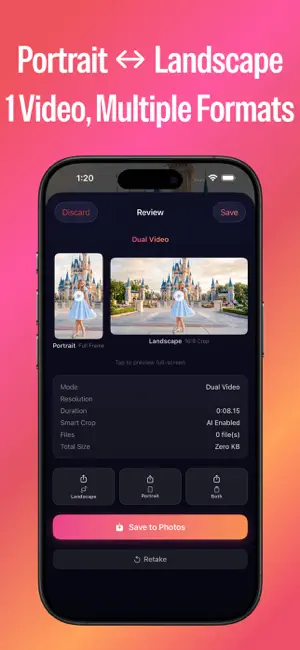 Dual Camera: Record Front-Back screenshot 2