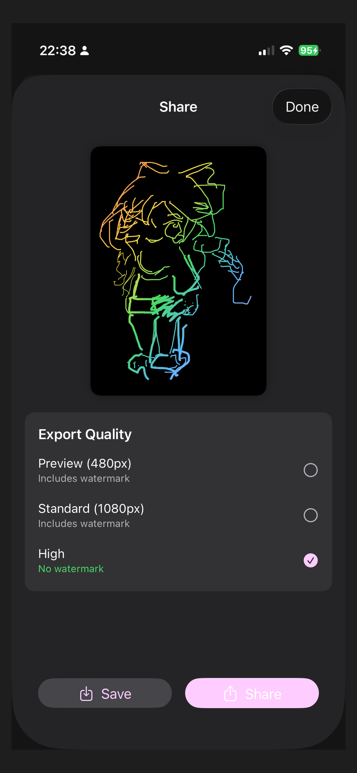 Scratch Art - Rainbow Drawing