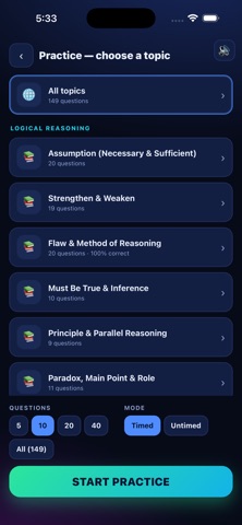LSAT Ready iPhone screenshot