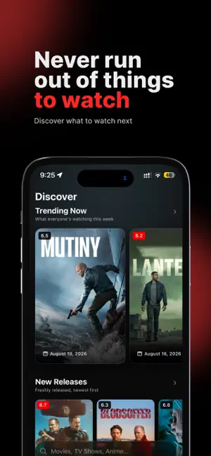 Watchd: Movie & TV Tracker screenshot 3