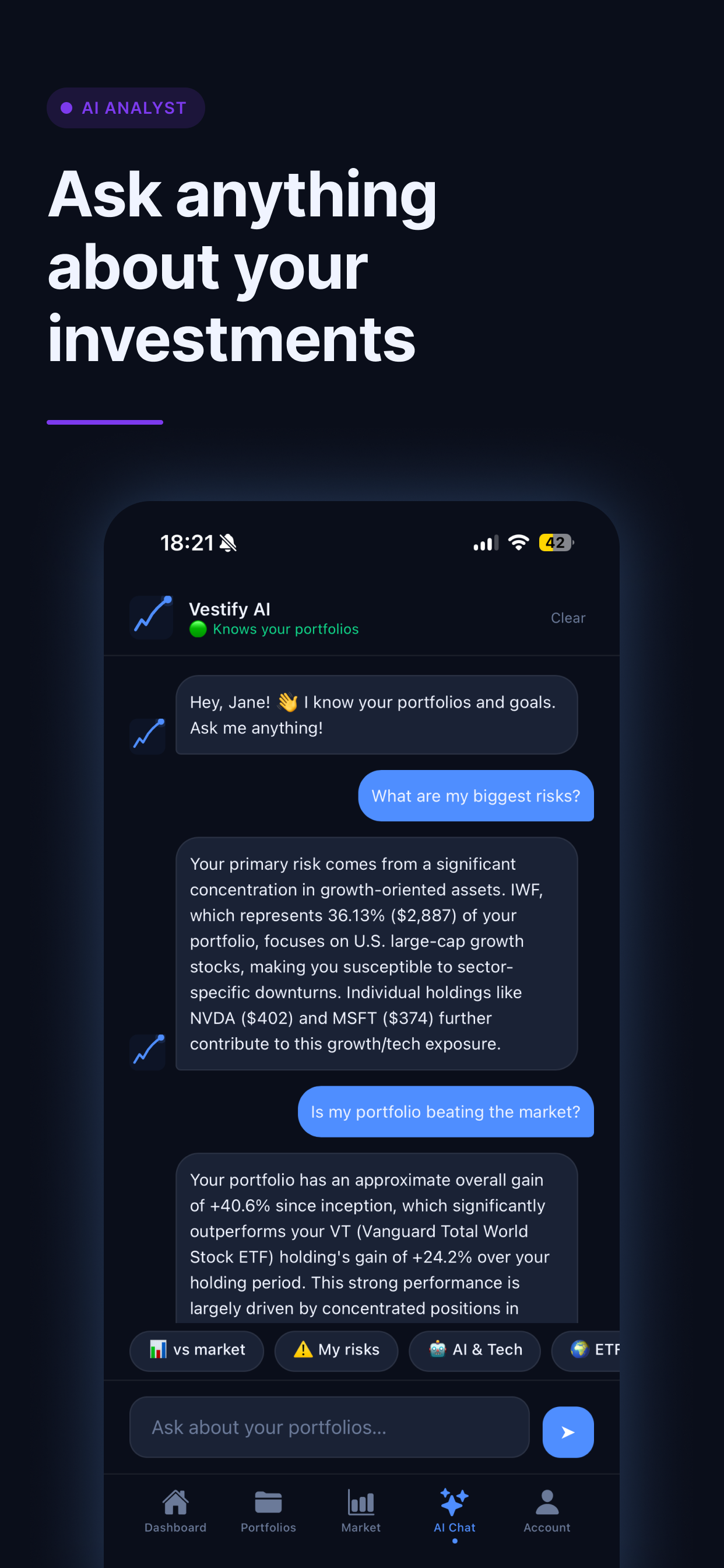Vestify: Stock Portfolio App