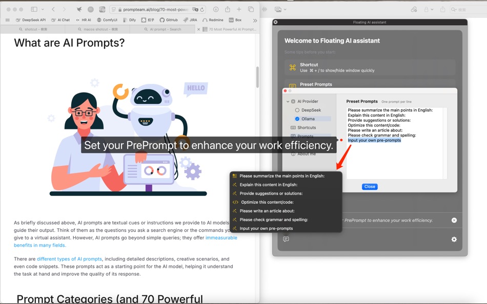 #4. Floating AI assistant (macOS) Podle: 斐 王