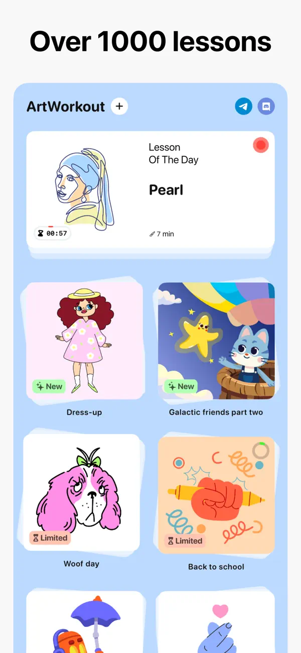 #6. ArtWorkout: Learn How to Draw (iOS) De: Aleksandr Ulitin