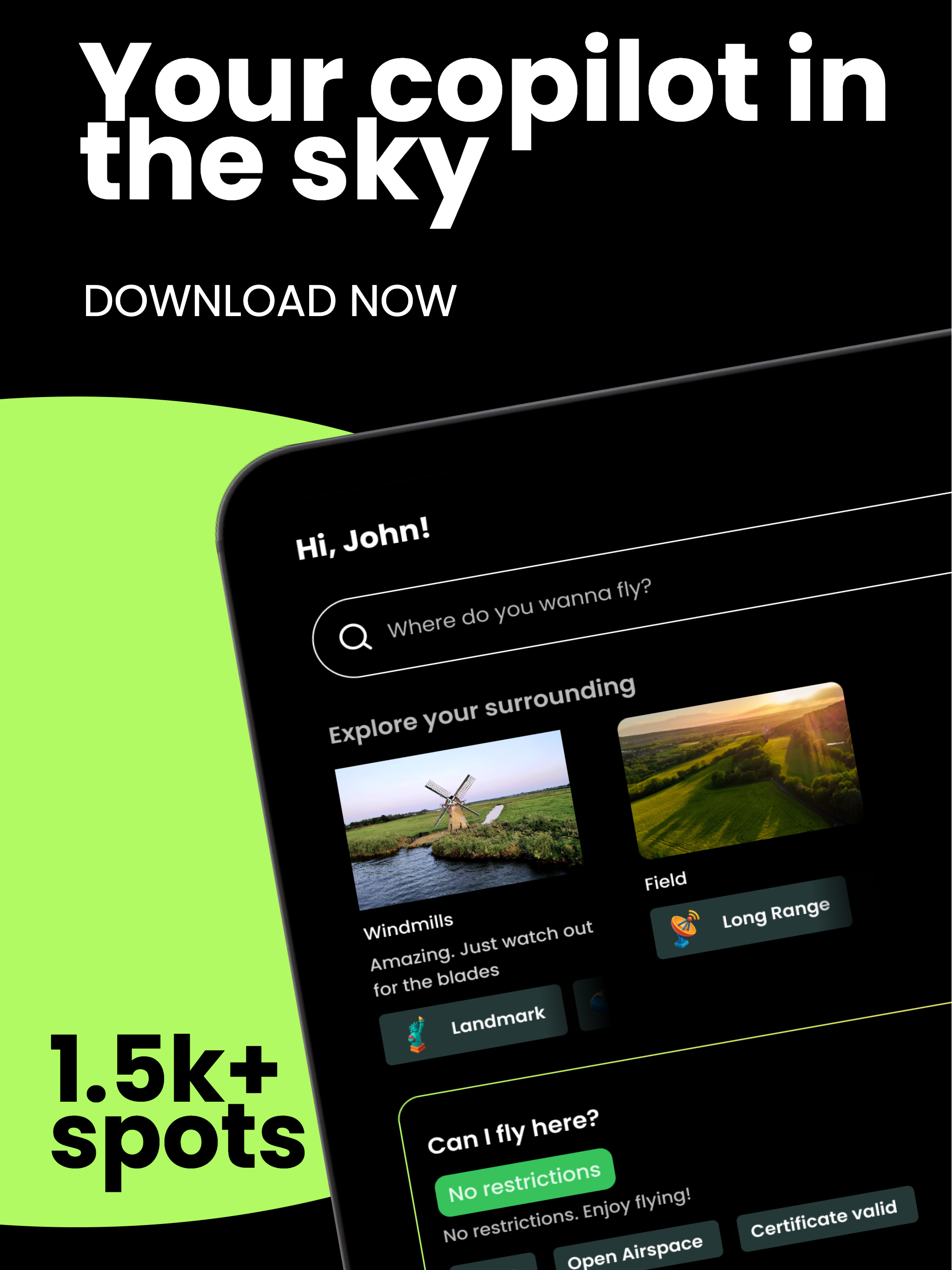 spotfindr: Drone No Fly Zones