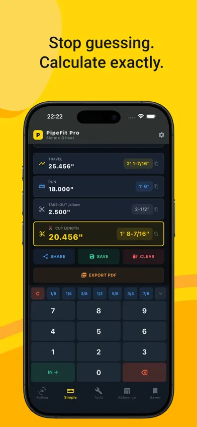PipeFit Pro: Pipe Calculator screenshot 4