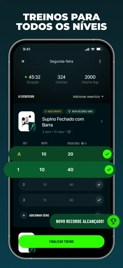 Captura de tela 3 de 6 de Befit: Gym Workout Tracker