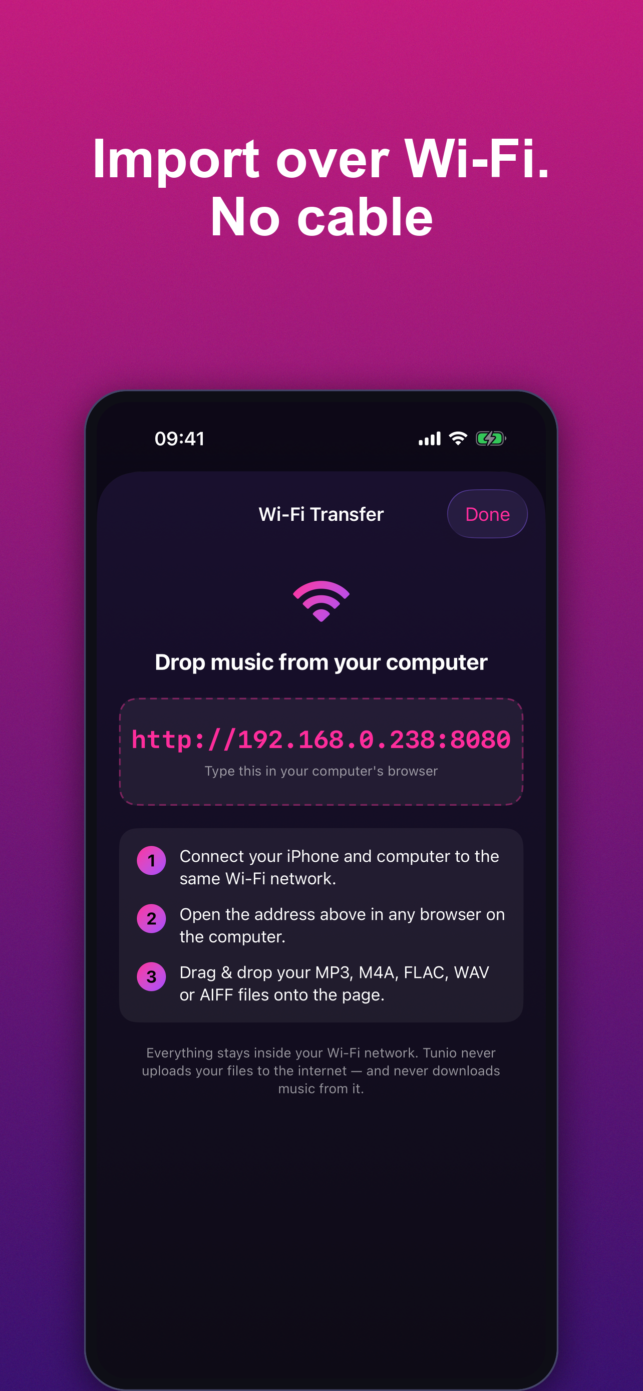Tunio – Offline Music Player screenshot 3