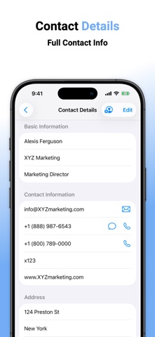 Vistr Business Card Scanner screenshot