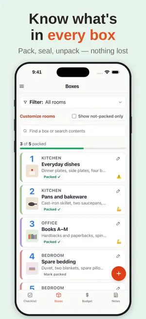 BrightCrab: Moving Organizer screenshot 2