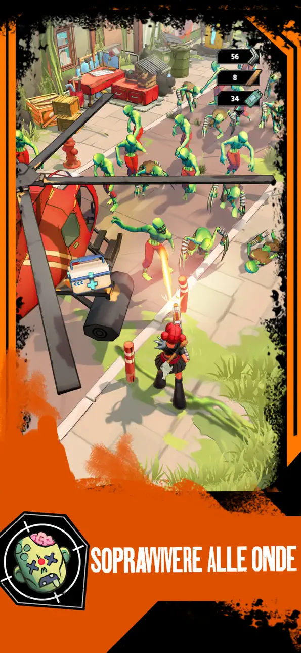 Zombiepunk: Fight & Survive iOS Mod IPA screenshot 2 - iOS game interface