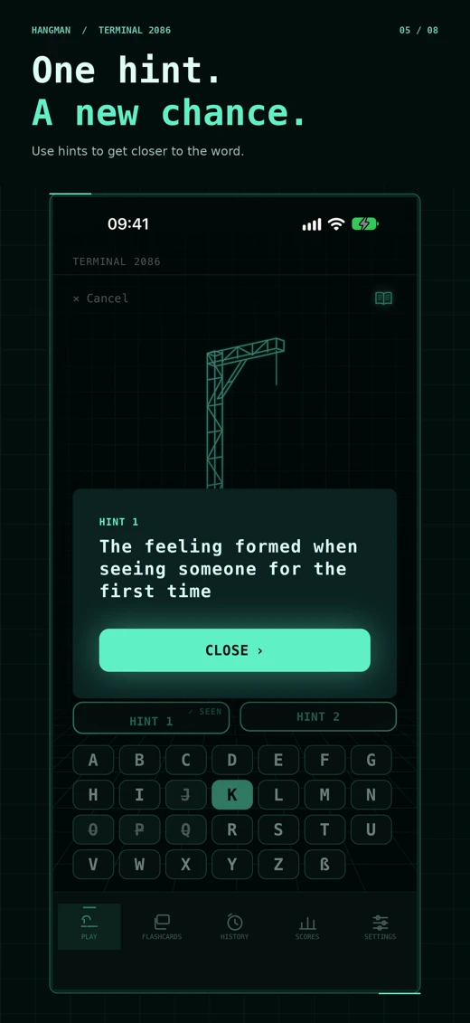 Hangman Terminal – Word Game screenshot 3