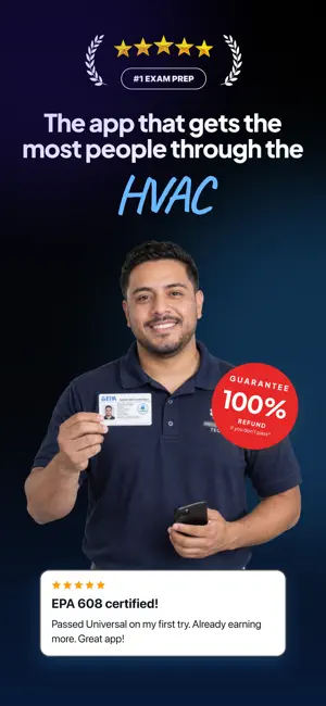 HVAC Exam Prep: EPA 608 & Quiz screenshot 1
