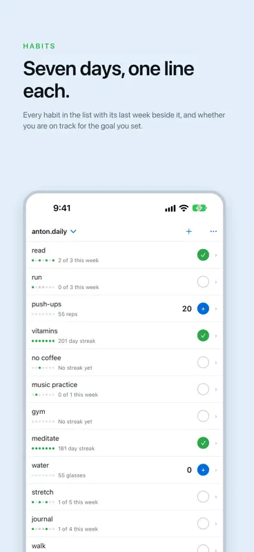 Alto Daily Habit Tracker screenshot 2 of 6