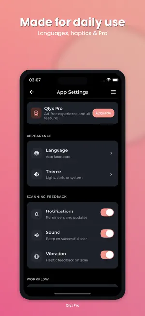 Qlyx Pro: QR Code Scanner screenshot 4