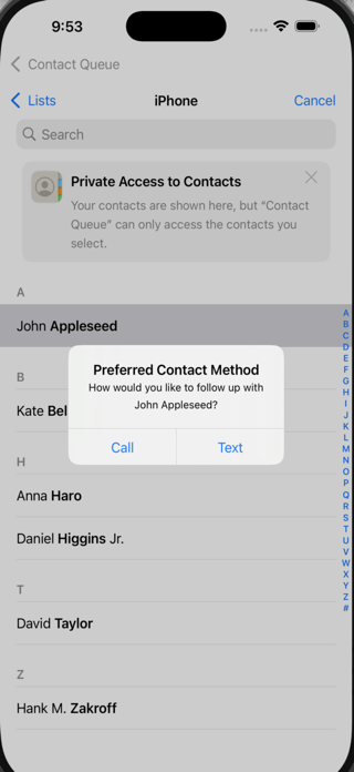 Contact Queue Screenshot 2 of 6