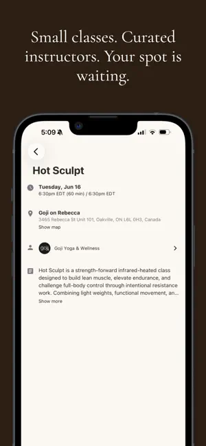 Goji Yoga & Wellness screenshot 4