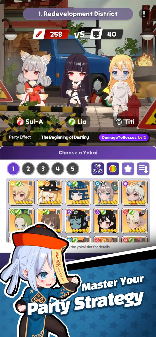 Yokai GO! - Super Cute Shooter Hack screenshot 5 - game app interface