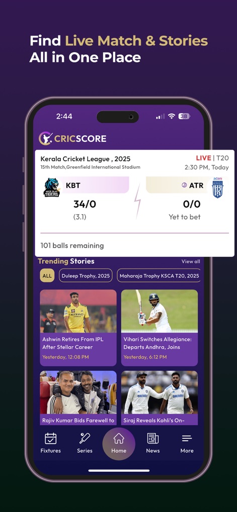 CricScore Live Line Guru Pro - Sports App | MWM